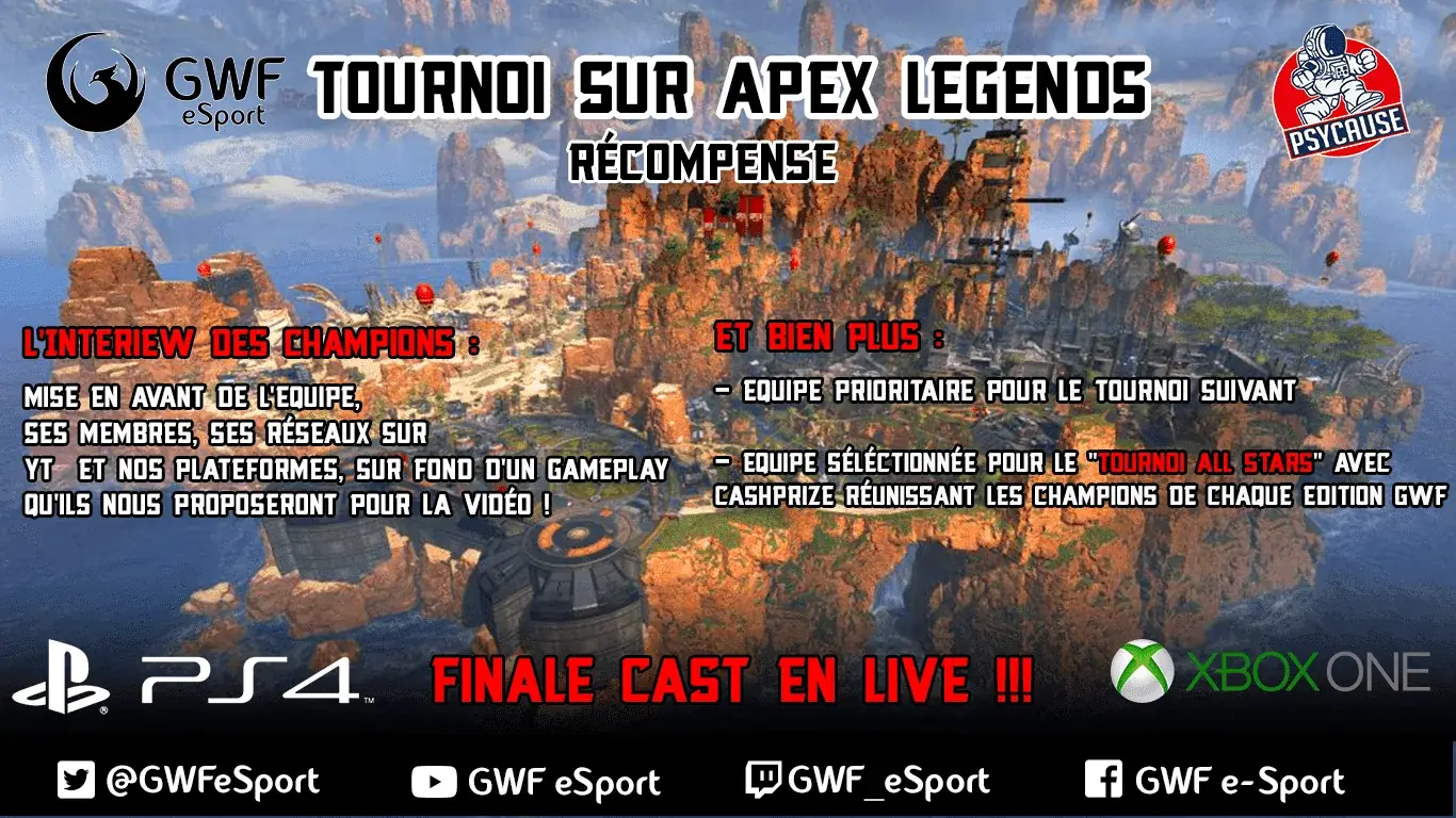 1er Tournoi Apex Legends — photo principale