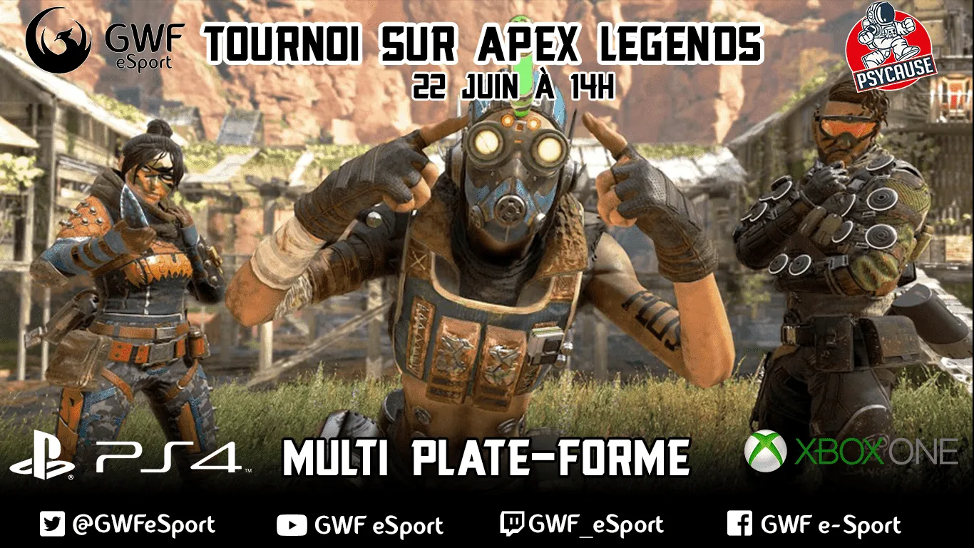 Affiche officielle 1er Tournoi GWF Apex Legends