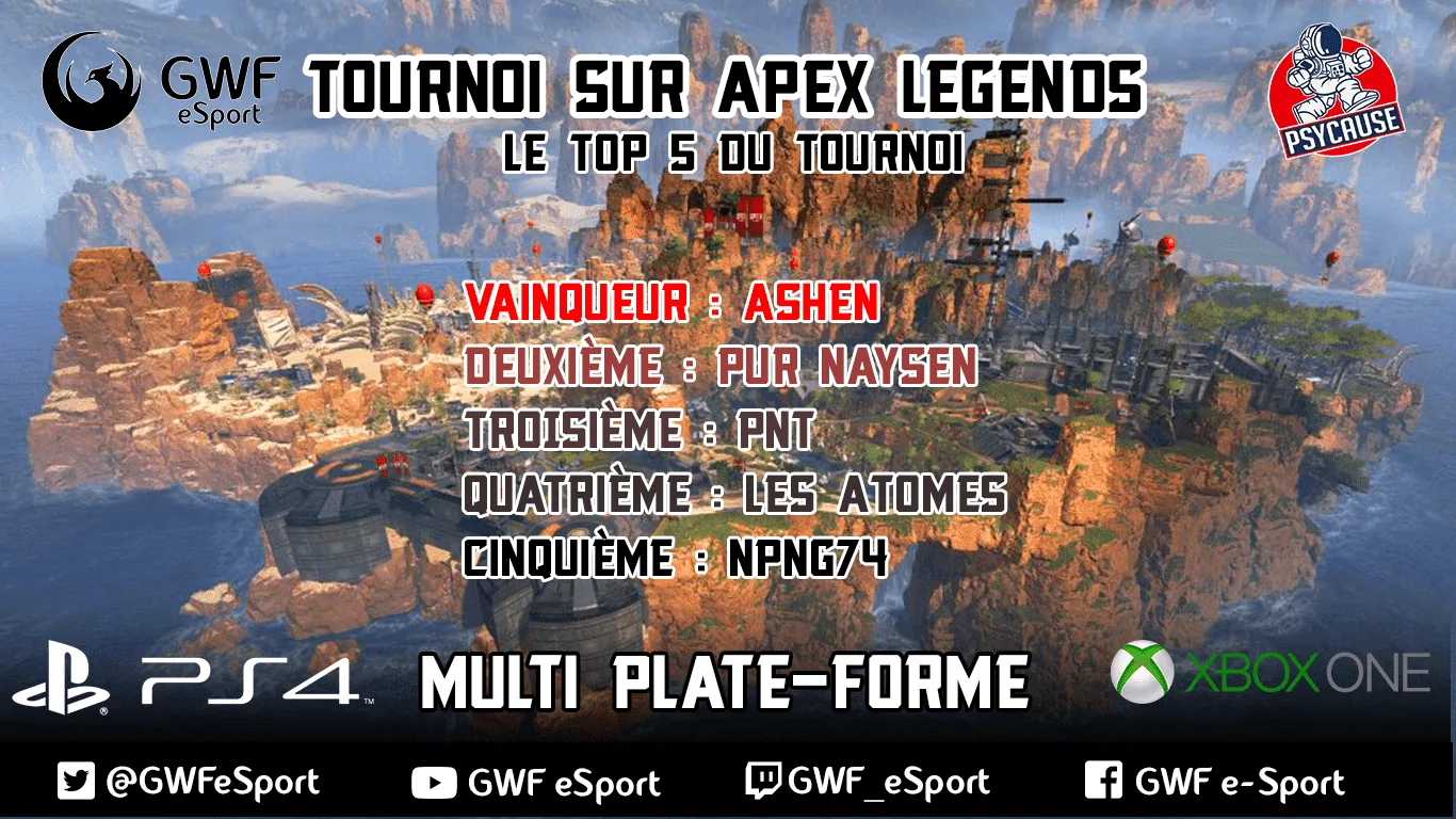 Vainqueur du Tournoi 1er Tournoi Apex Legends — image 1