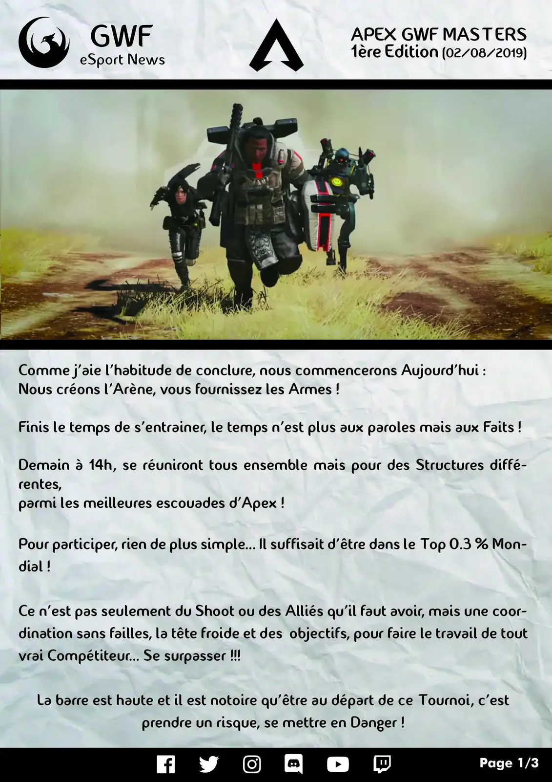 2ème Tournoi Apex Legends — photo principale