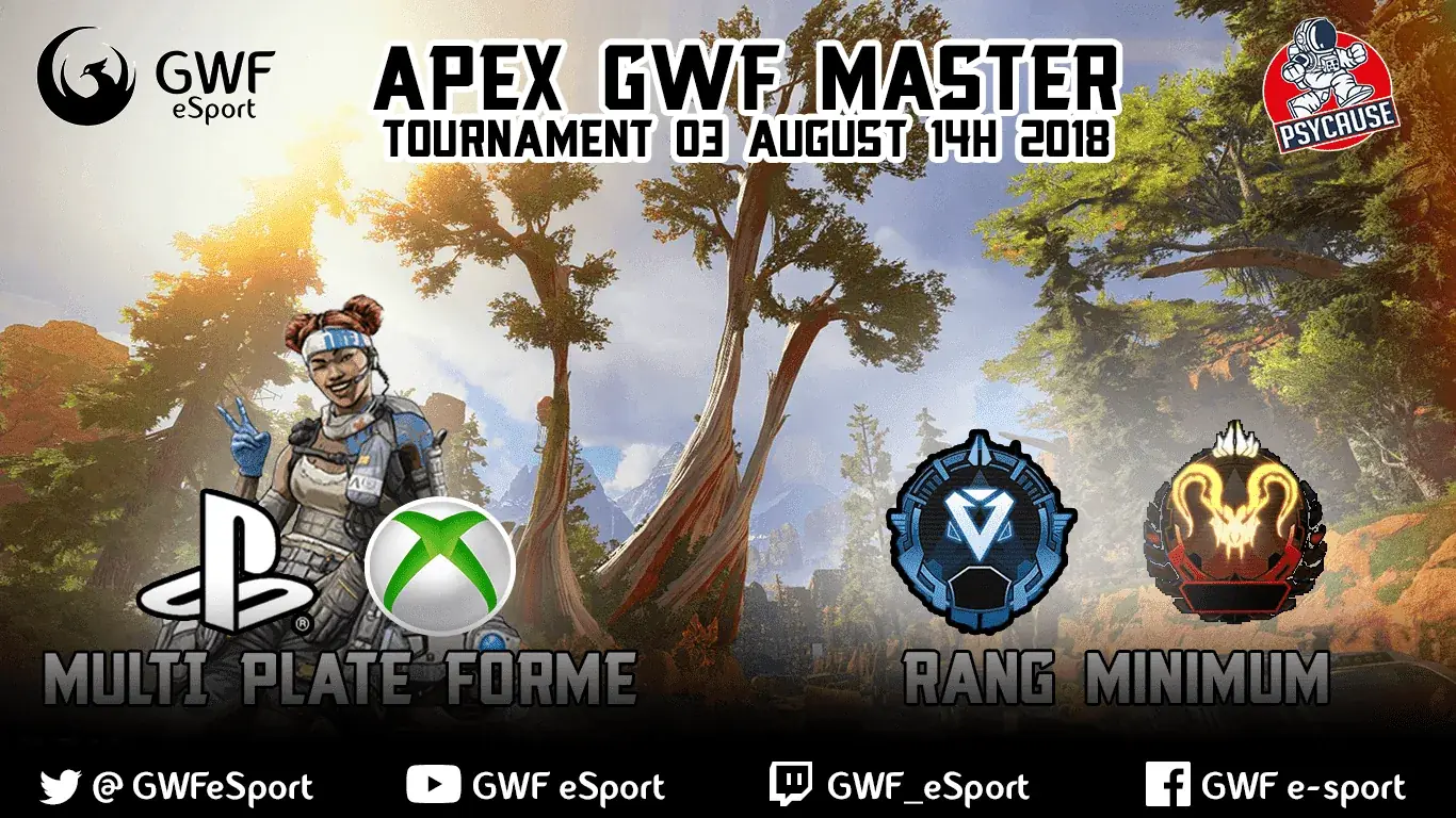 Affiche officielle 2ème Tournoi GWF Apex Legends