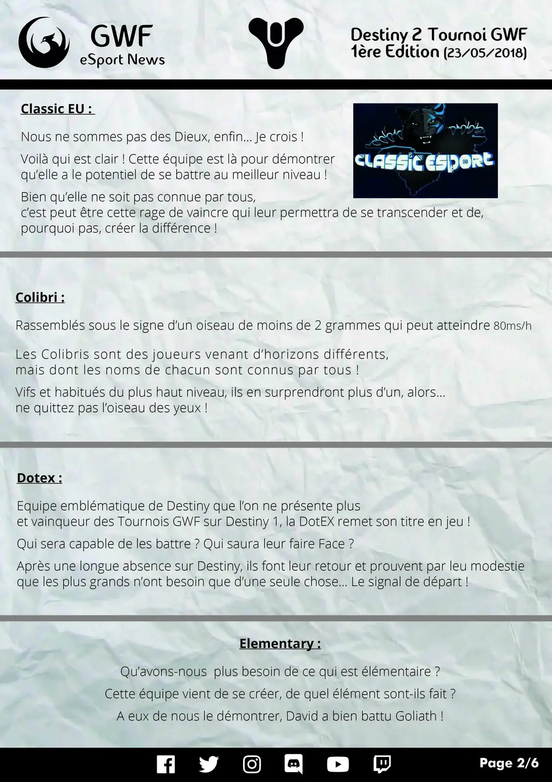 1er Tournoi Destiny 2 — photo 2