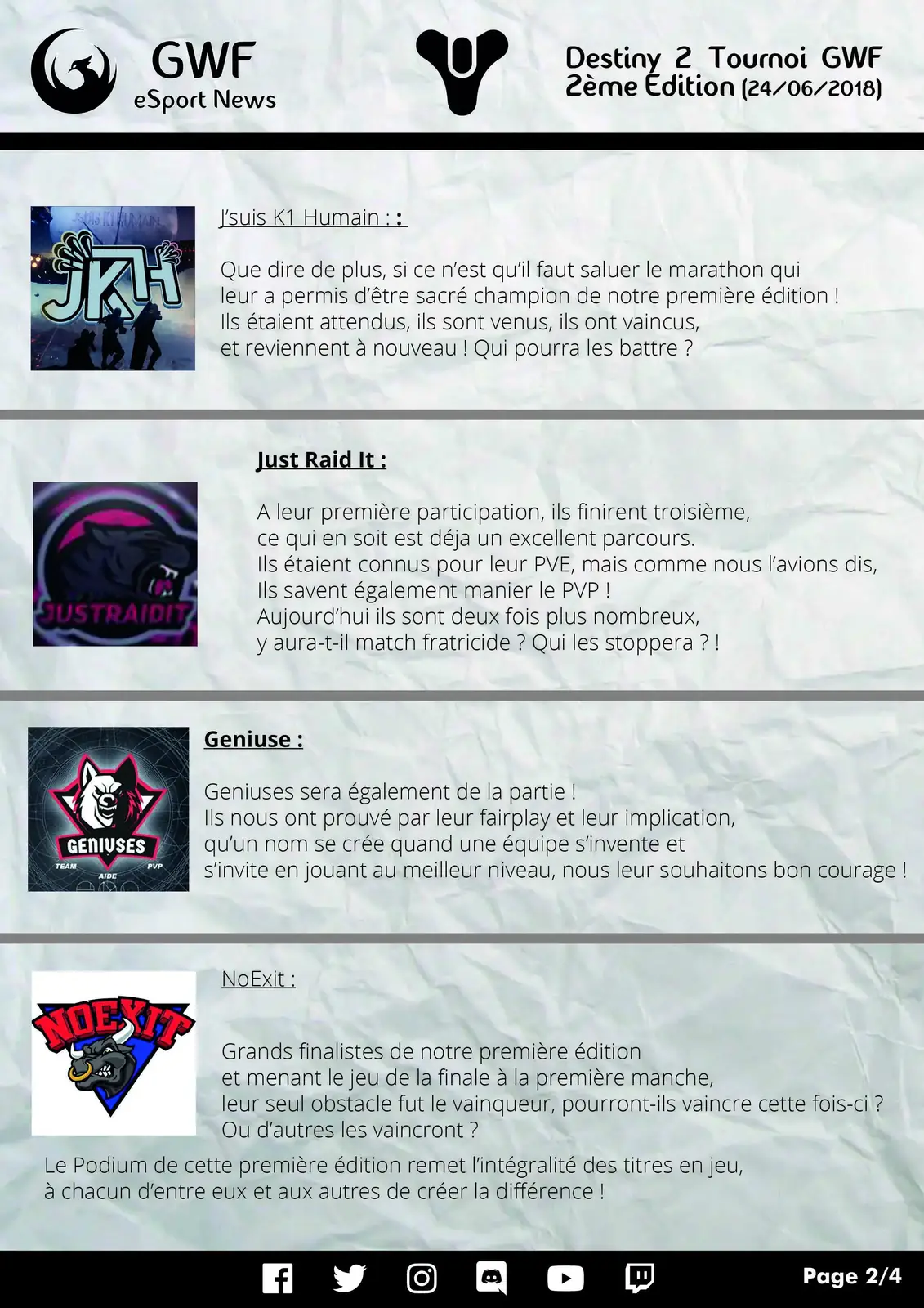 2ème Tournoi Destiny 2 — photo 2