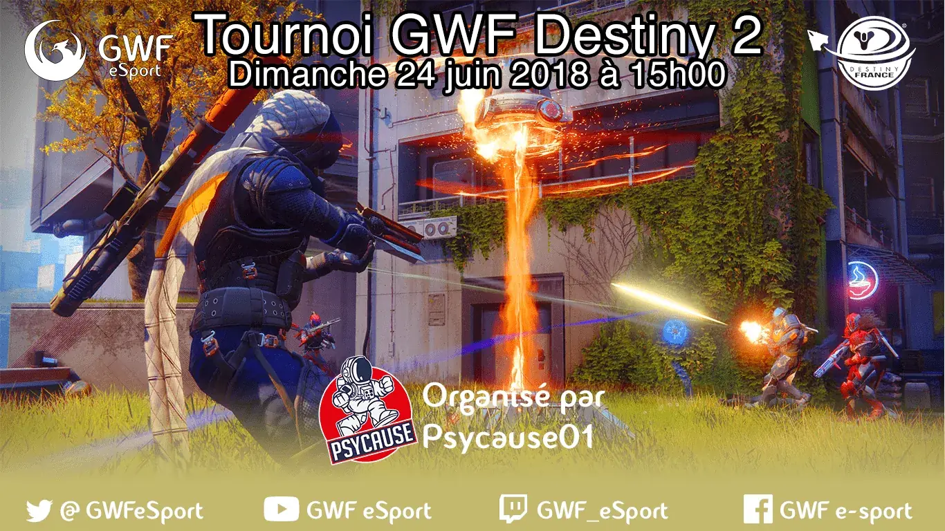 Affiche officielle 2ème Tournoi GWF Destiny 2