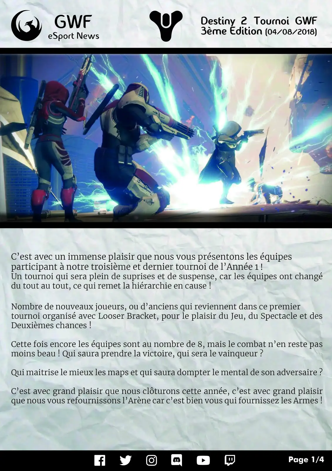 3ème Tournoi Destiny 2 — photo principale