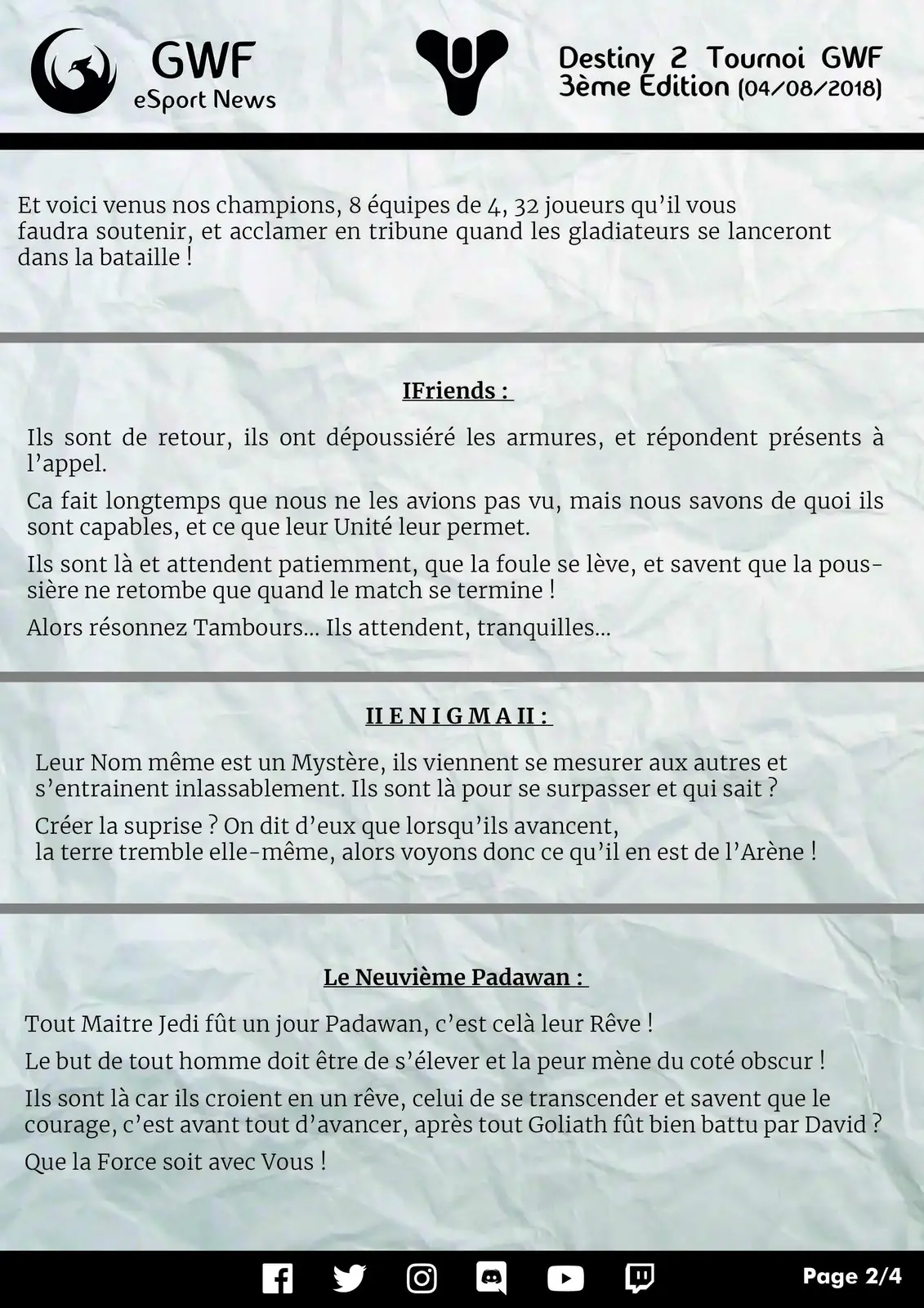 3ème Tournoi Destiny 2 — photo 2
