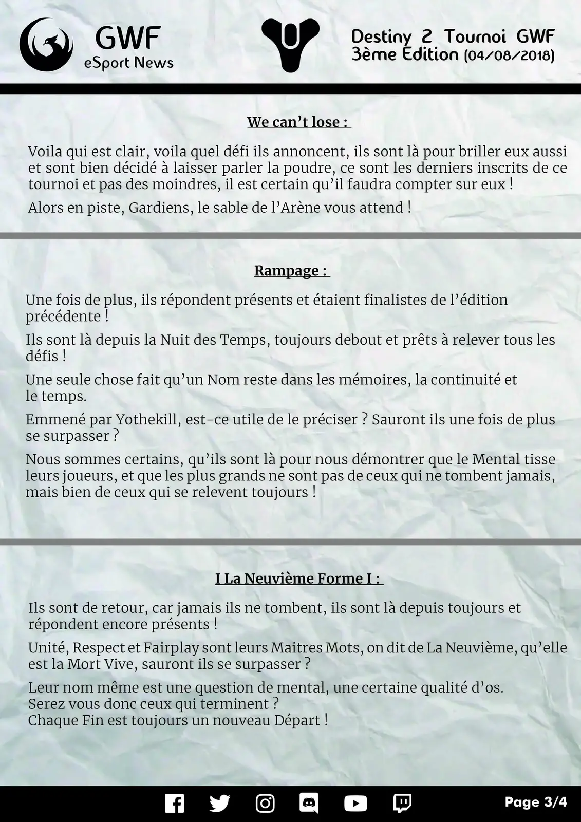 3ème Tournoi Destiny 2 — photo 3
