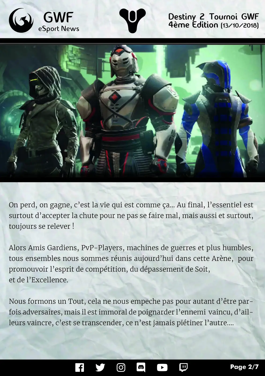4ème Tournoi Destiny 2 — photo 2