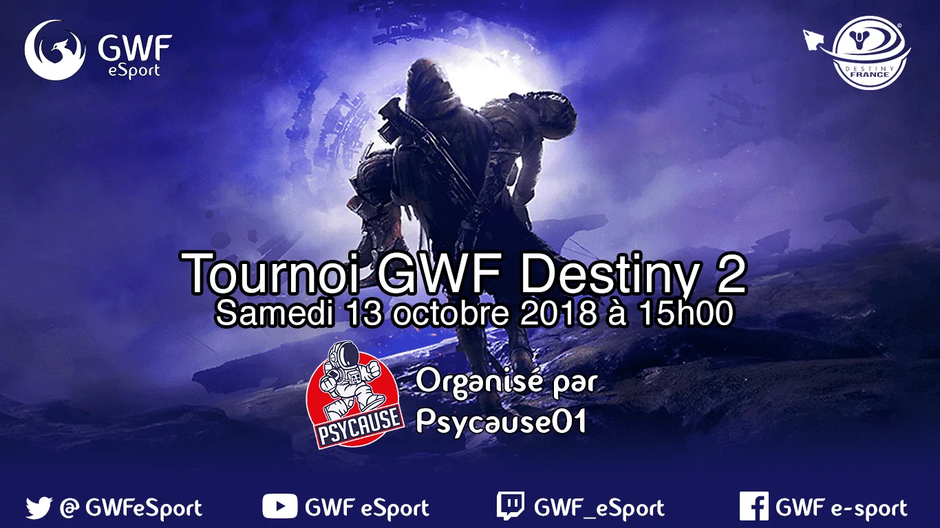 Affiche officielle 4ème Tournoi GWF Destiny 2