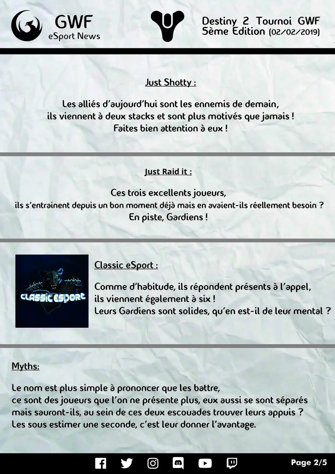 5ème Tournoi Destiny 2 — photo 2