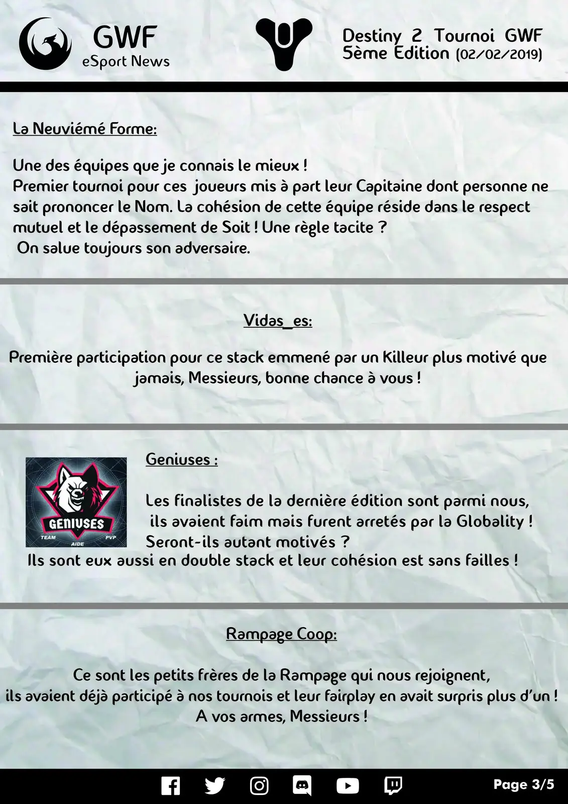 5ème Tournoi Destiny 2 — photo 3