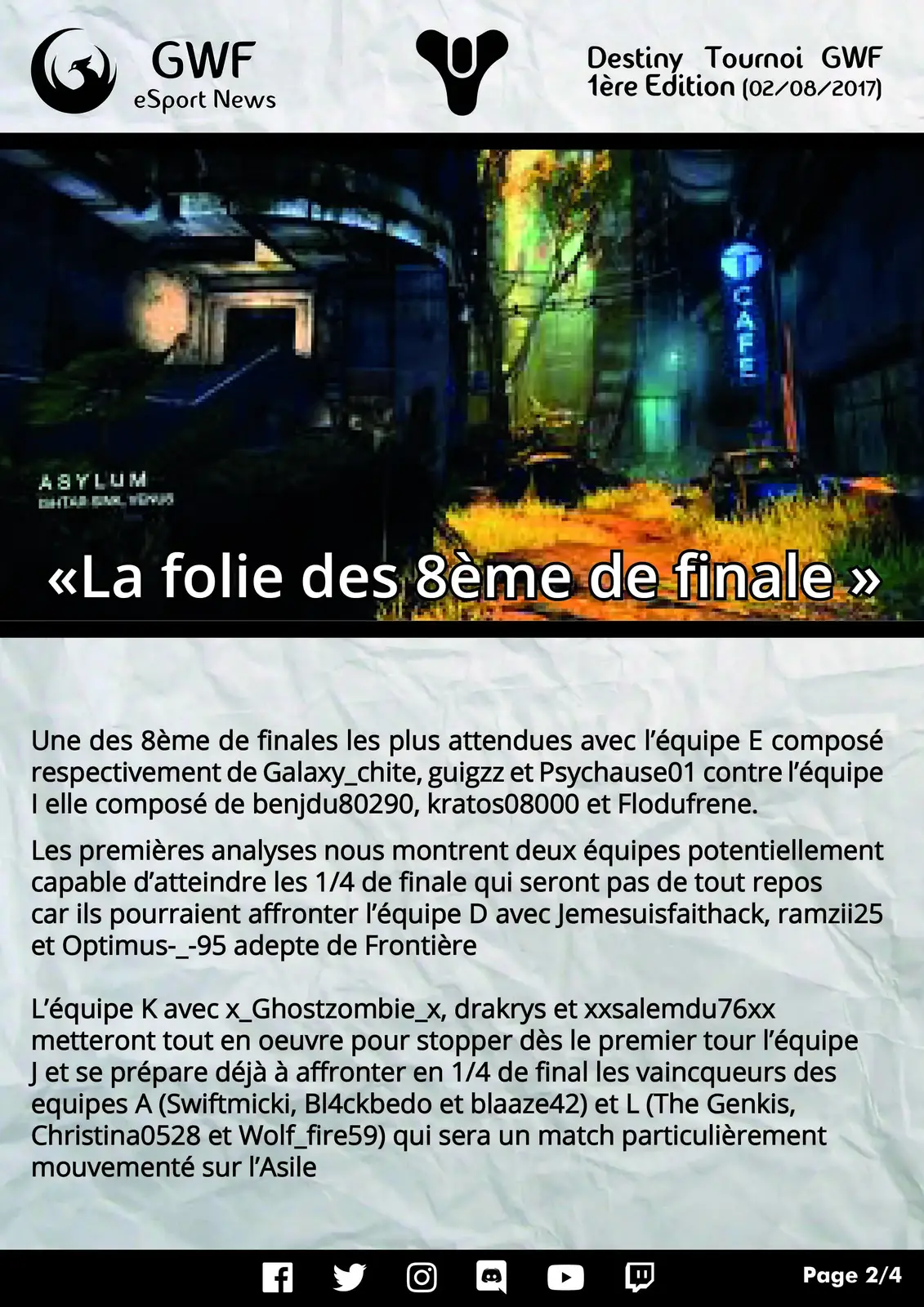 1er Tournoi Destiny — photo 2