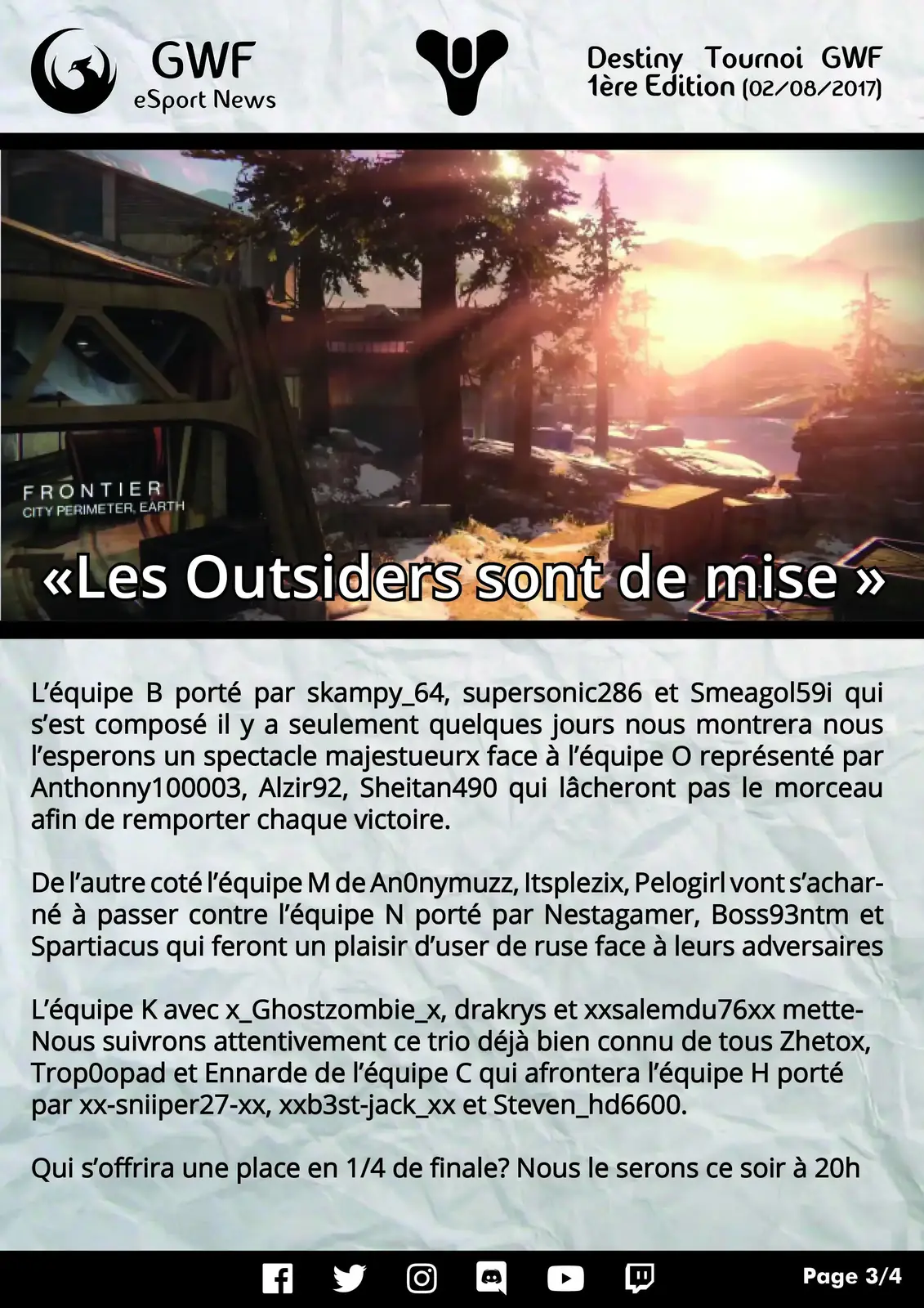 1er Tournoi Destiny — photo 3