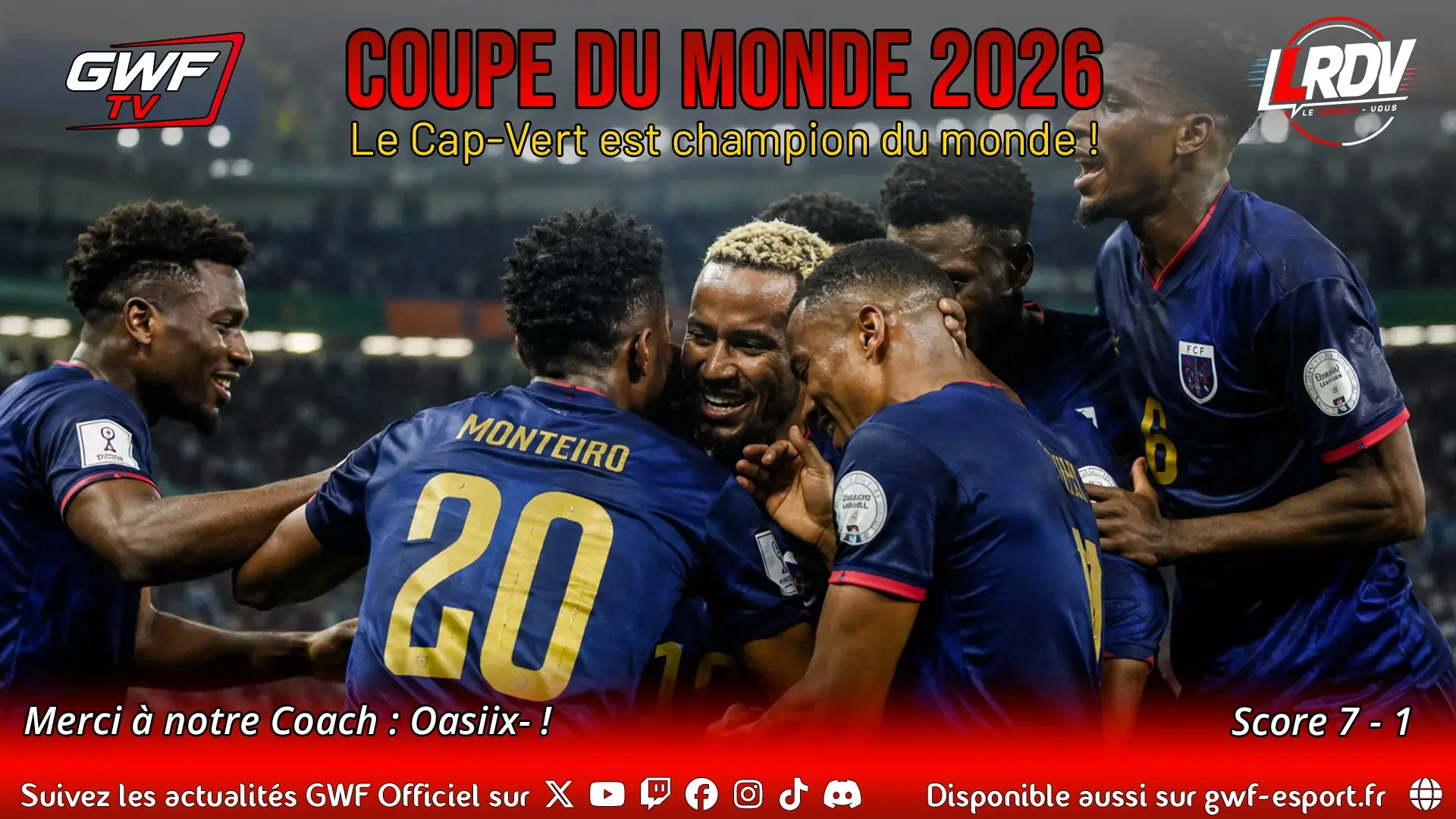 Vainqueur Coupe du Monde GWF 2026 — Cap-Vert champion