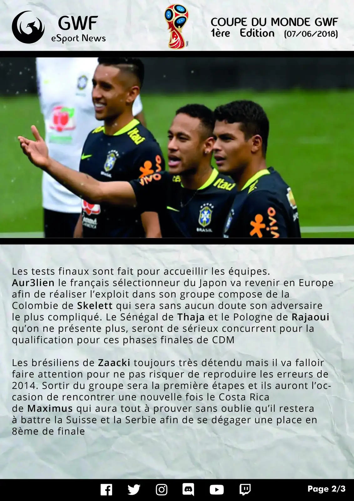 CDM GWF 01 — Coupe du Monde FIFA 18 — photo 2