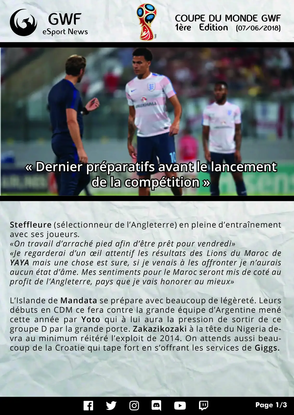 CDM GWF 01 — Coupe du Monde FIFA 18 — photo principale