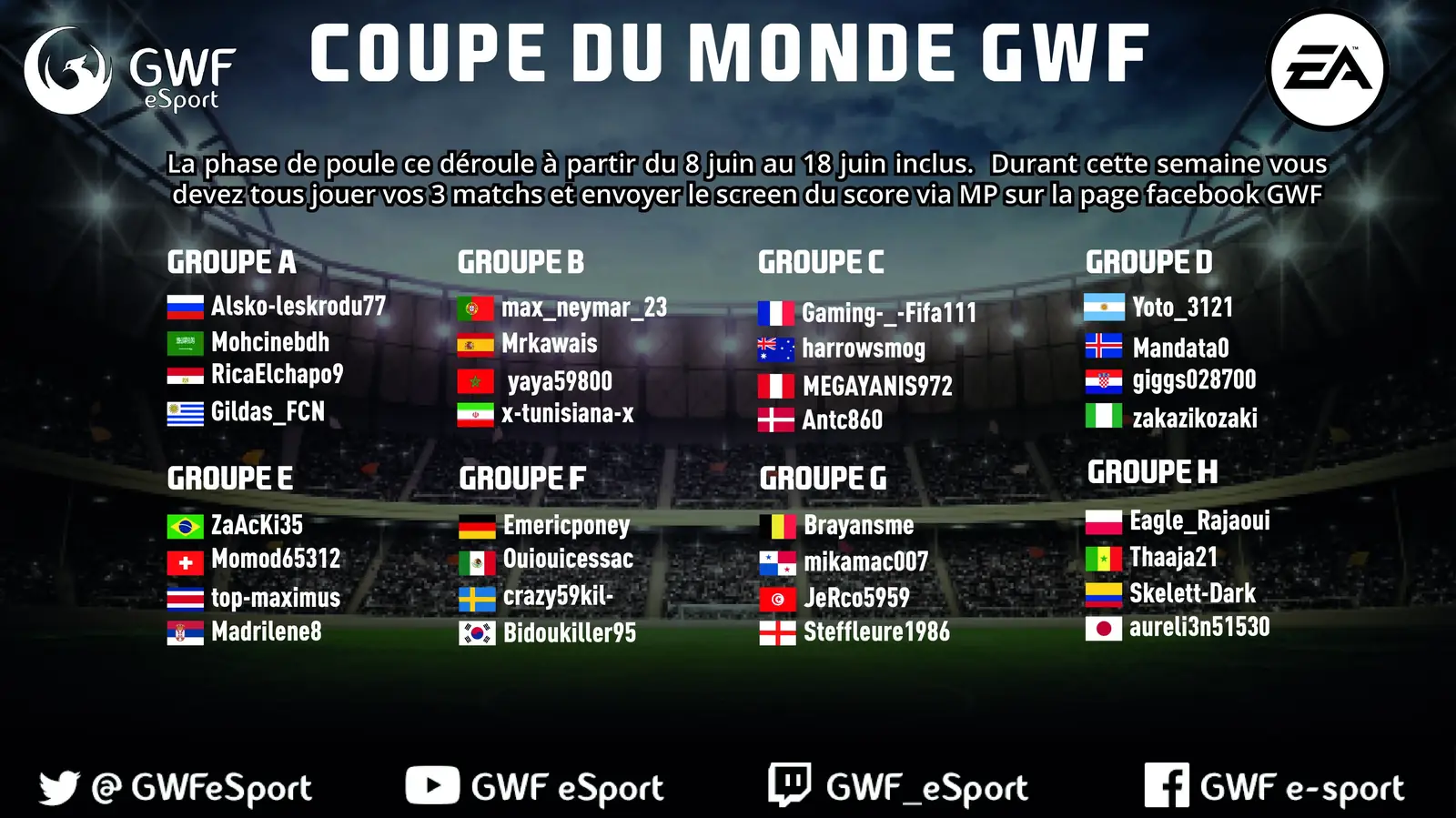 Calendrier du Tournoi — image 1
