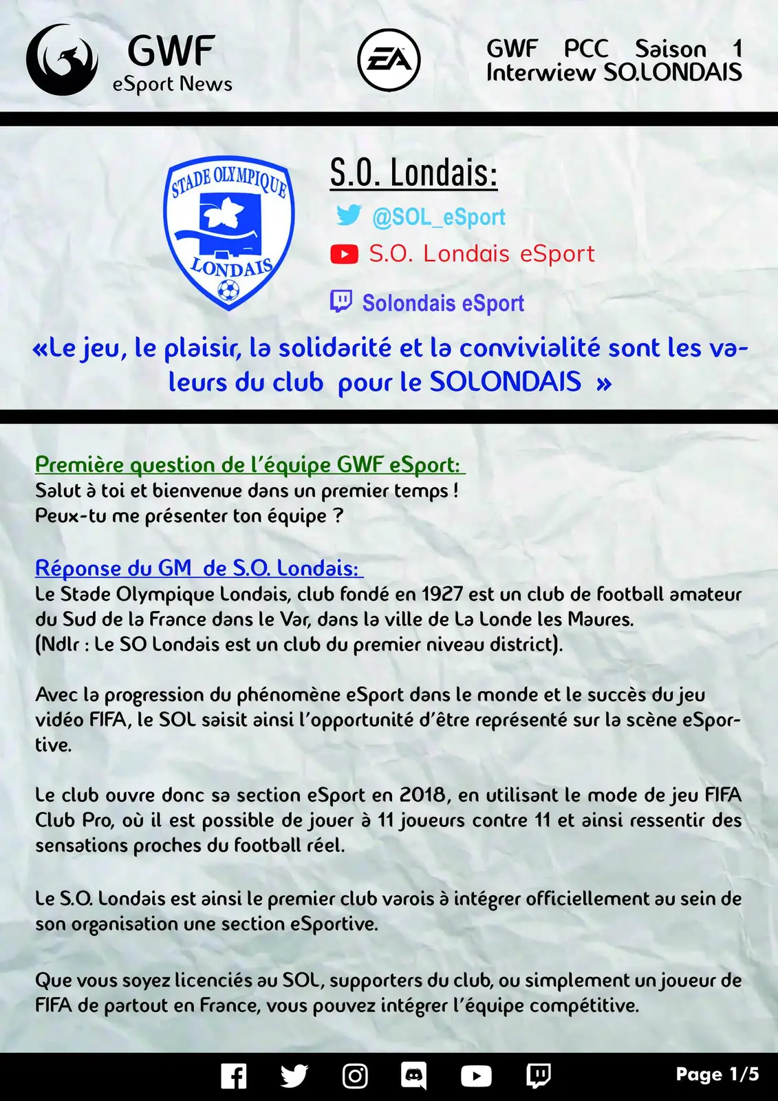 PCC GWF Saison 1 — FIFA 19 Club Pro — photo 10