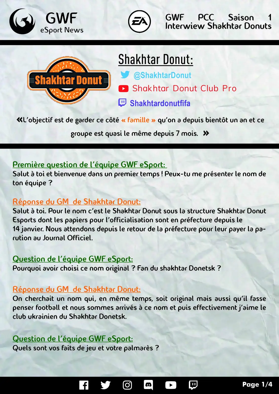 PCC GWF Saison 1 — FIFA 19 Club Pro — photo 15