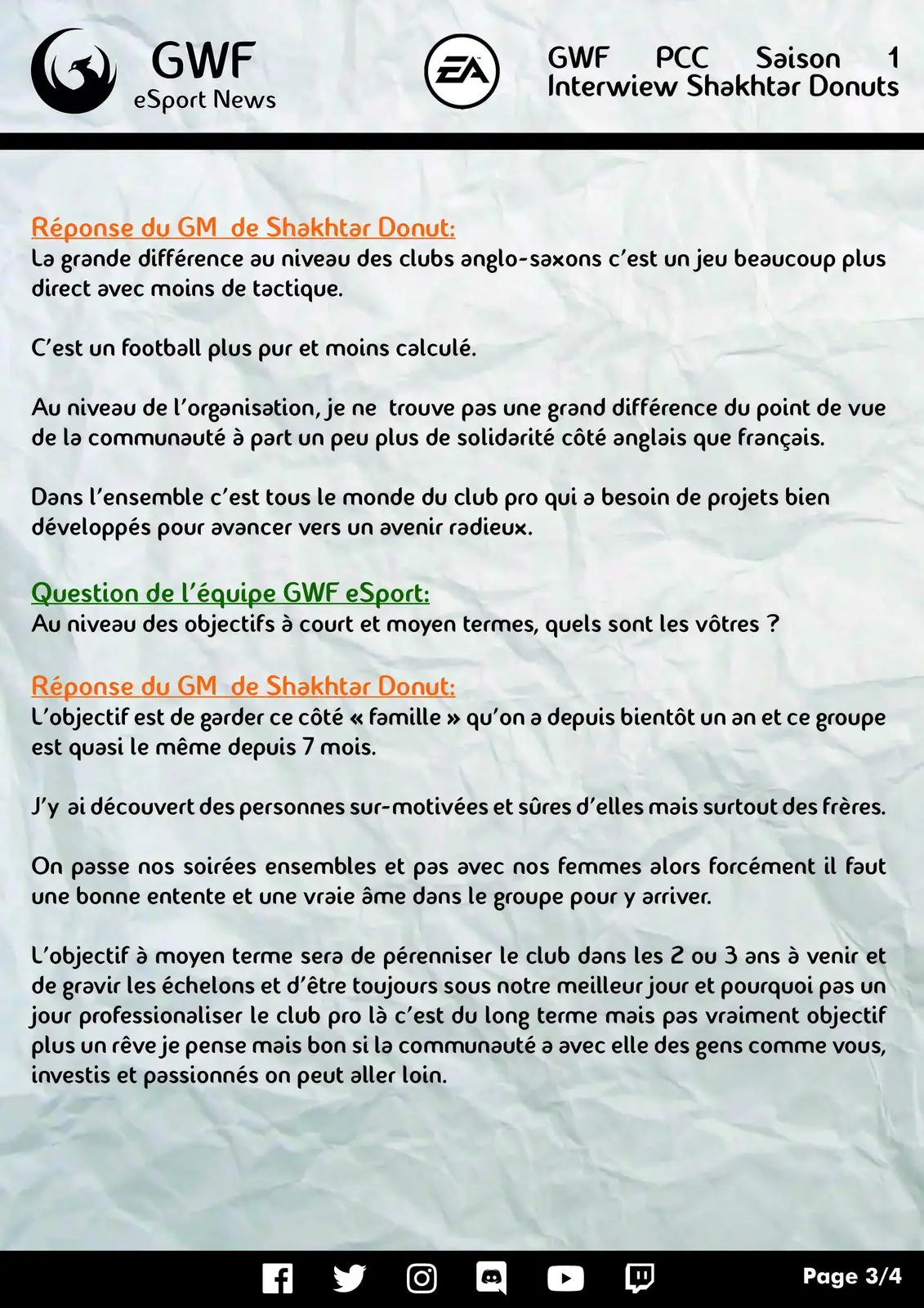 PCC GWF Saison 1 — FIFA 19 Club Pro — photo 17
