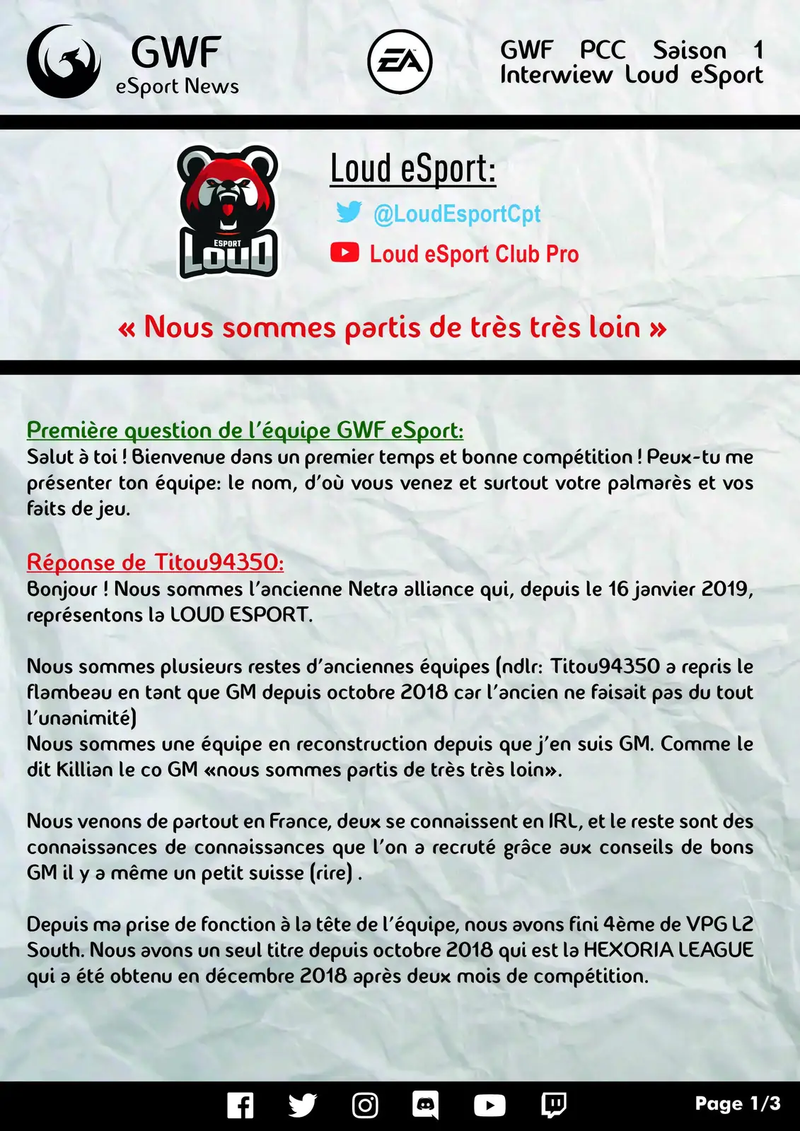PCC GWF Saison 1 — FIFA 19 Club Pro — photo 7