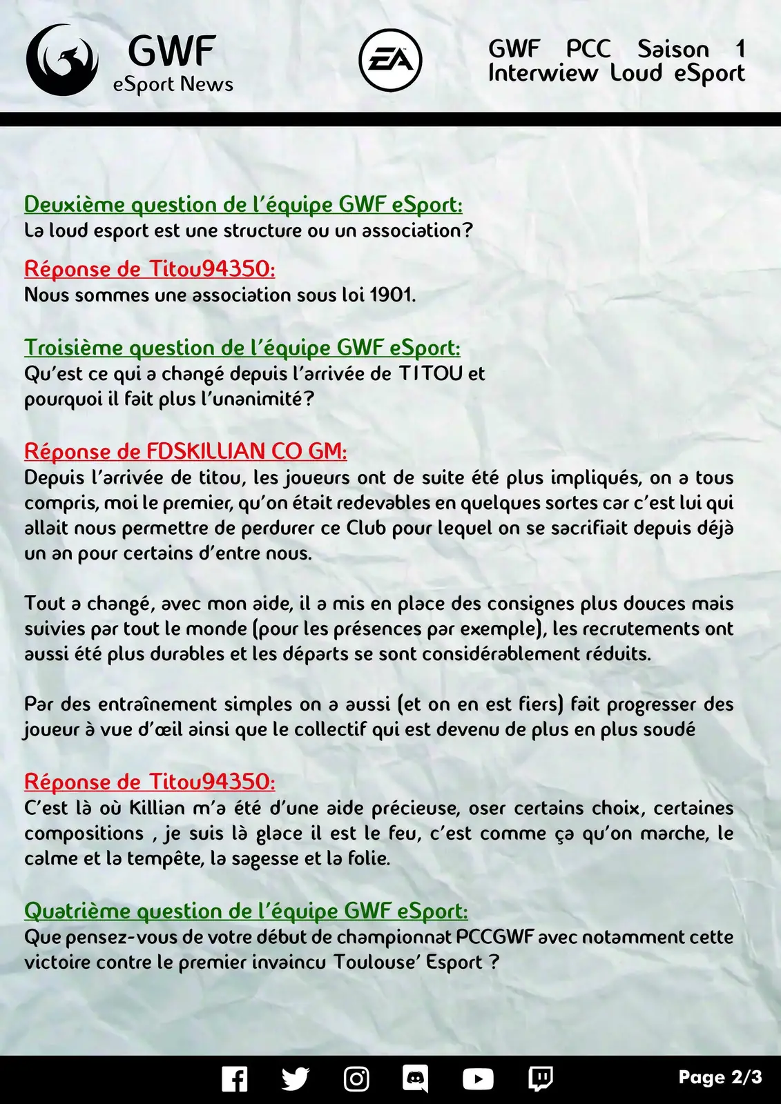 PCC GWF Saison 1 — FIFA 19 Club Pro — photo 8