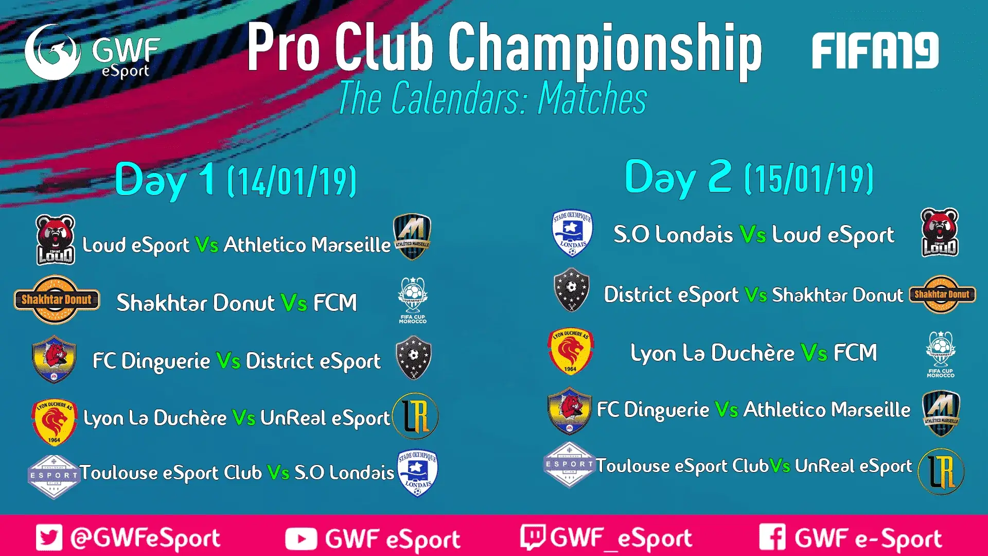 Calendrier du Tournoi — image 1