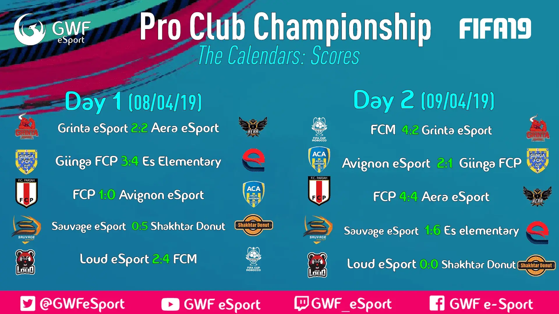 Calendrier du Tournoi — image 2