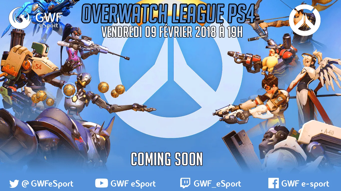 Affiche officielle Overwatch League GWF PS4